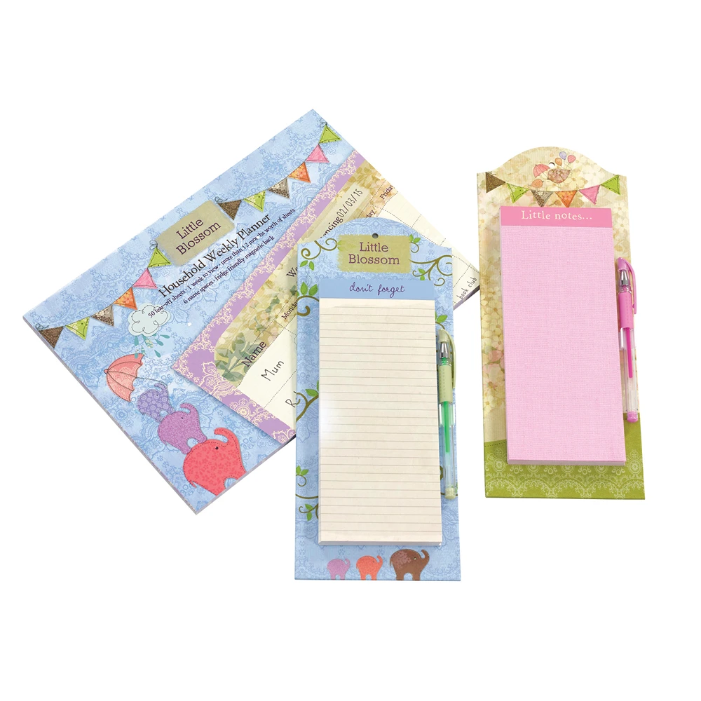Magnetic calendar and notepads